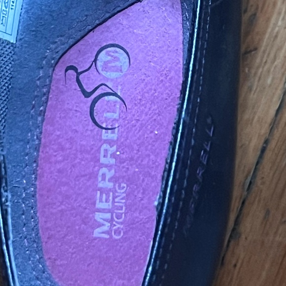 Merrell Mary Jane Evera Womens Size 9.5 Shoes Black Leather Pink Straps Heels - Picture 3 of 11